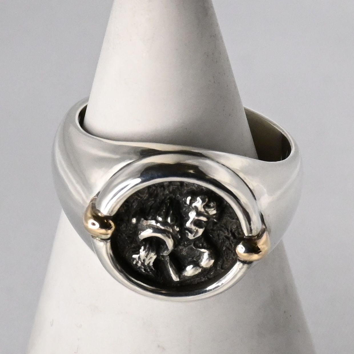 新品仕上げ】STAR JEWELRY silver925 k14 リング 11号 水瓶座 スター 