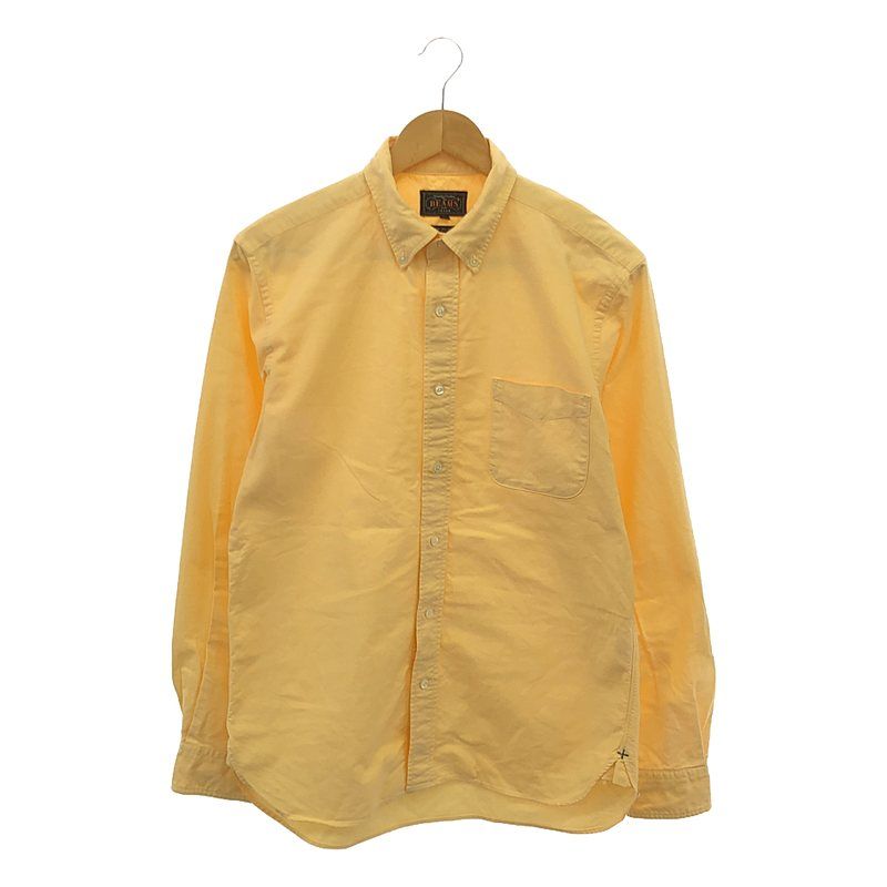 BEAMS PLUS / ビームスプラス | コットン オックスフォード ボタンダウンシャツ | M | オレンジ | メンズ