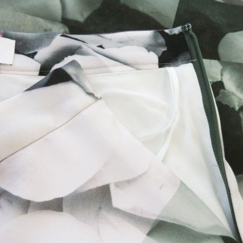 Hanae Mori manuscrit アシンメトリー　フレアスカート ハナエモリ HANAE MORI manuscrit フレアスカート ロング
