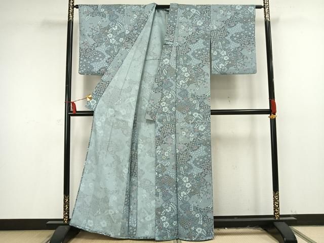 平和屋着物▽小紋　単衣　辻が花　暈し染め　洗える着物　DAAV9680sf 平和屋着物▽小紋 単衣 辻が花 暈し染め 洗える着物 DAAV9680sf