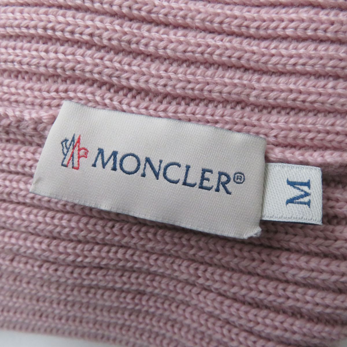 極美品☆MONCLER モンクレール リブ編み ロゴワッペン・フォックス