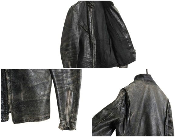 メンズ 60s KEHOE 逆ハ ビンテージ ライダース ジャケット レザー