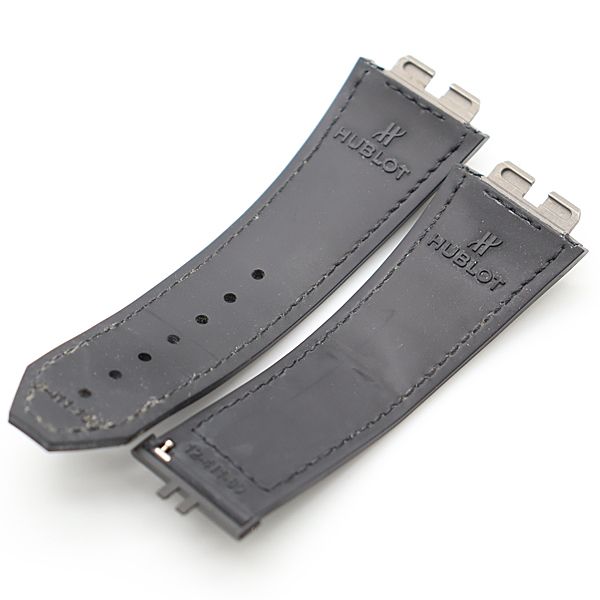 ウブロ 12-411-80 純正ベルト 27mm用 ブラック メンズ腕時計用