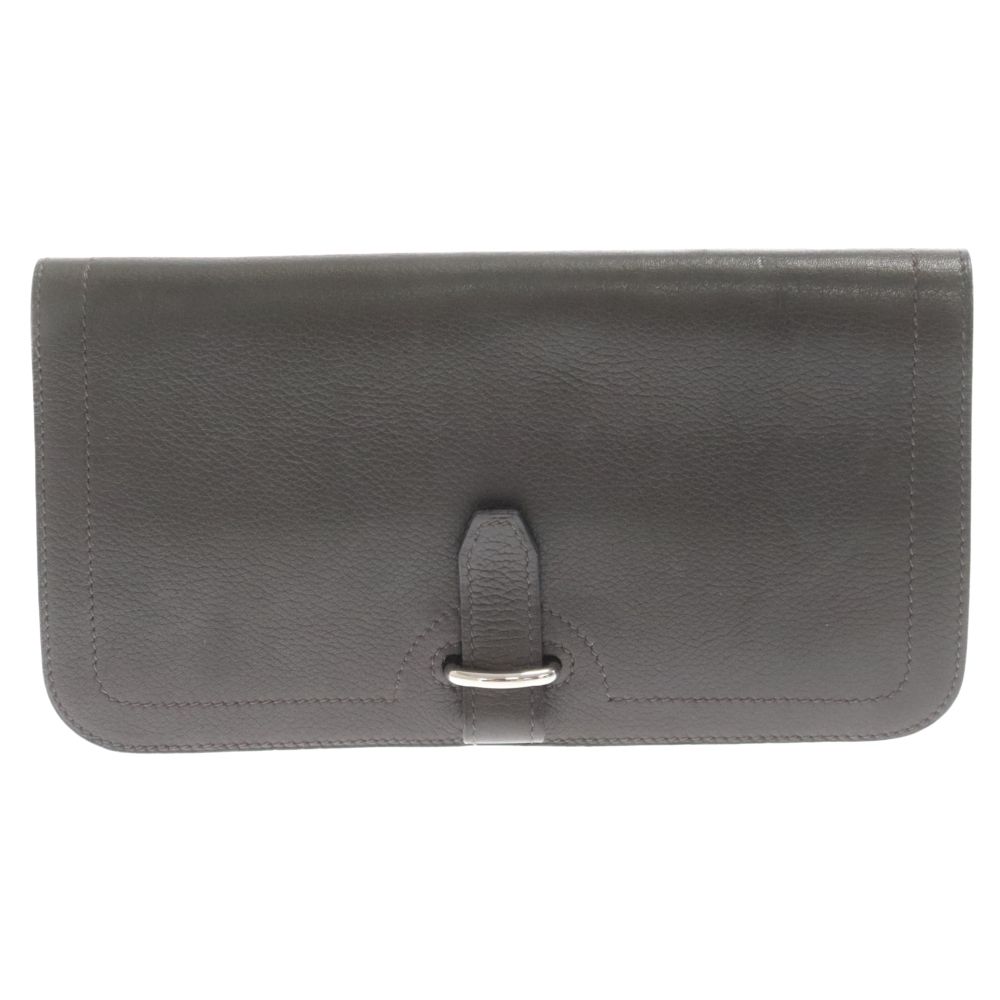 HERMES (エルメス) バイカーチェーンウォレット カーキブラウン