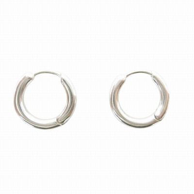TEN. シルバー フープ型 イヤリング テン TEN. 美品 フープピアス アクセサリー 両耳 シルバー925 - メルカリ
