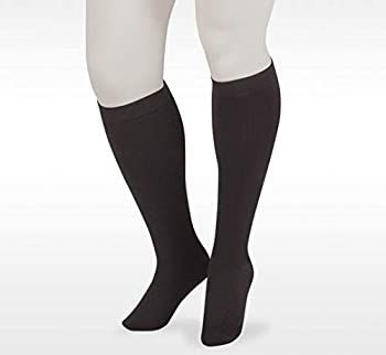Juzo Dynamic Cotton メンズ クローズドトゥ 20-30mmhg コンプレッションソックス 5 V Regular ブラック
