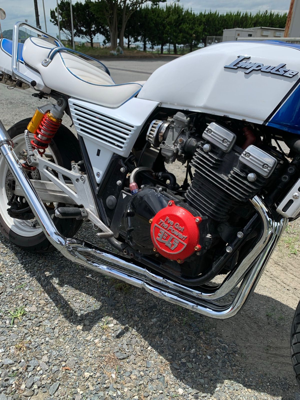 GSX400インパルス 純正サイドカバー、フロントフェンダーセット