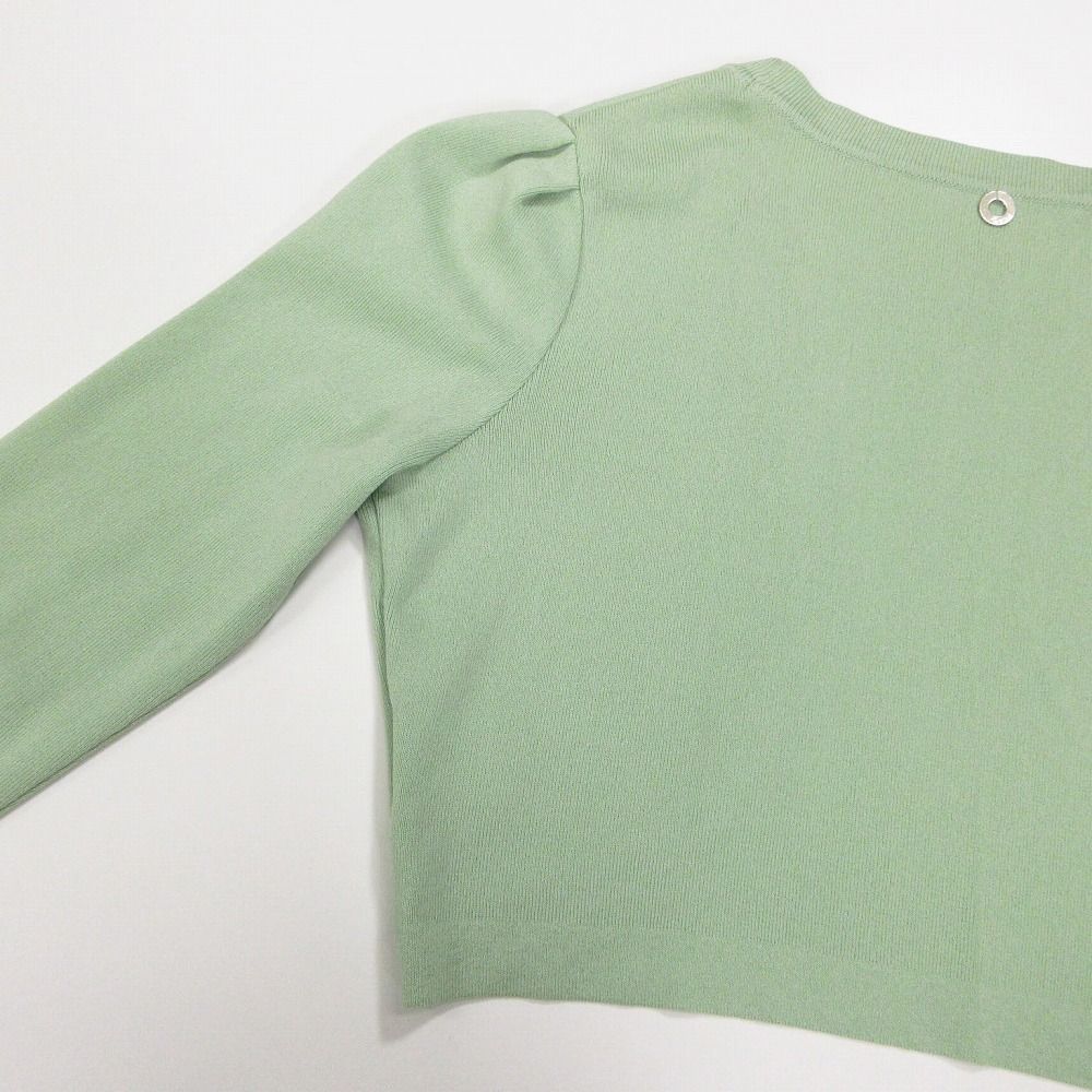 ルネ Rene ニット ボレロ カーディガン 長袖 ストレッチ カットソー トップス 34 XS ライトグリーン ur79 【中古】 ルネ Rene ニット ボレロ カーディガン 長袖 ストレッチ