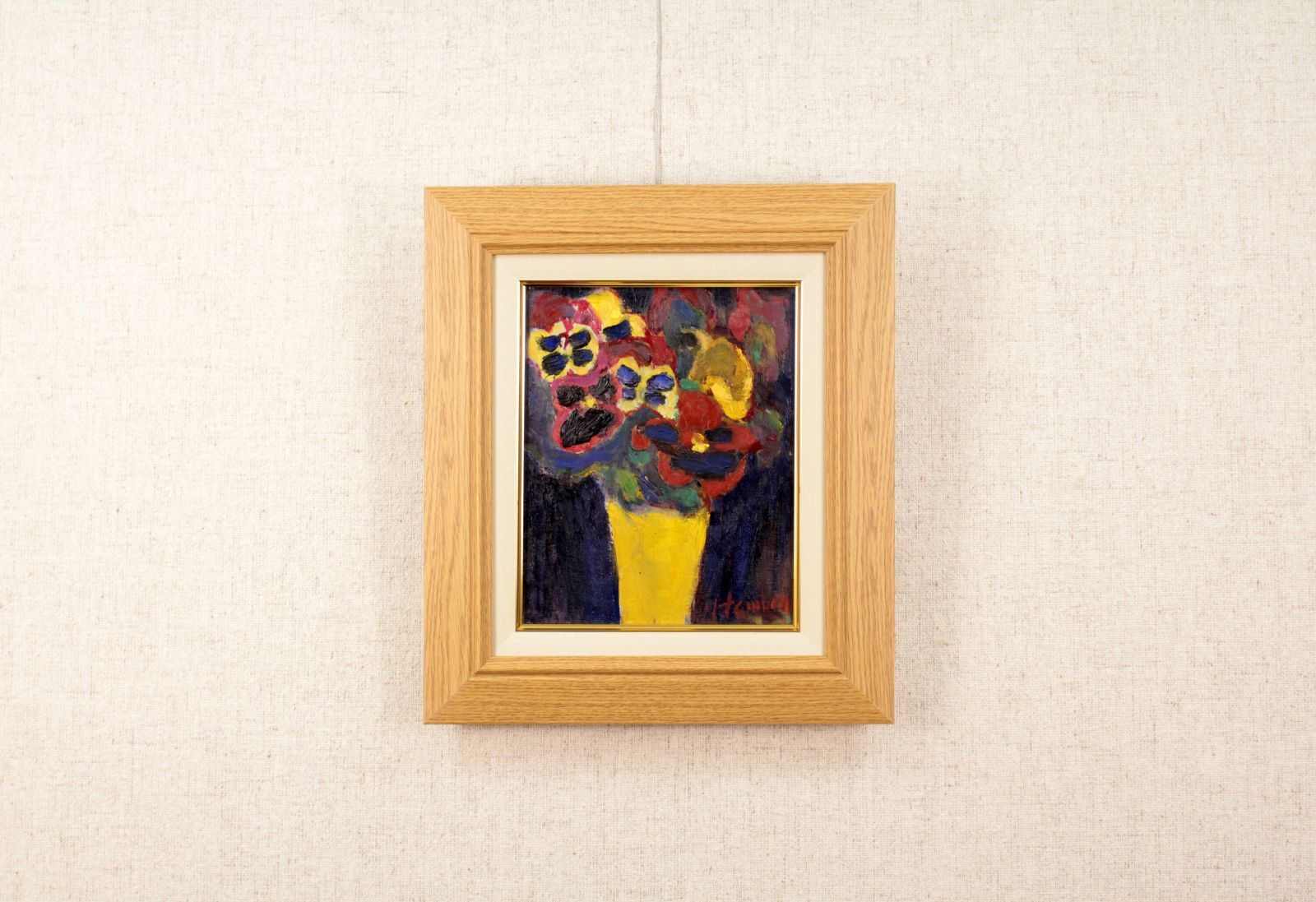 田村 康『パンジー』油彩画【真作保証】 絵画 田村 康『パンジー』油彩画【真作保証】 絵画 - メルカリ
