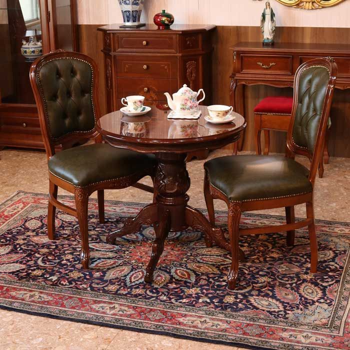 _^ イタリア アッティカ製 ダイニングテーブル ラウンドテーブル 木製