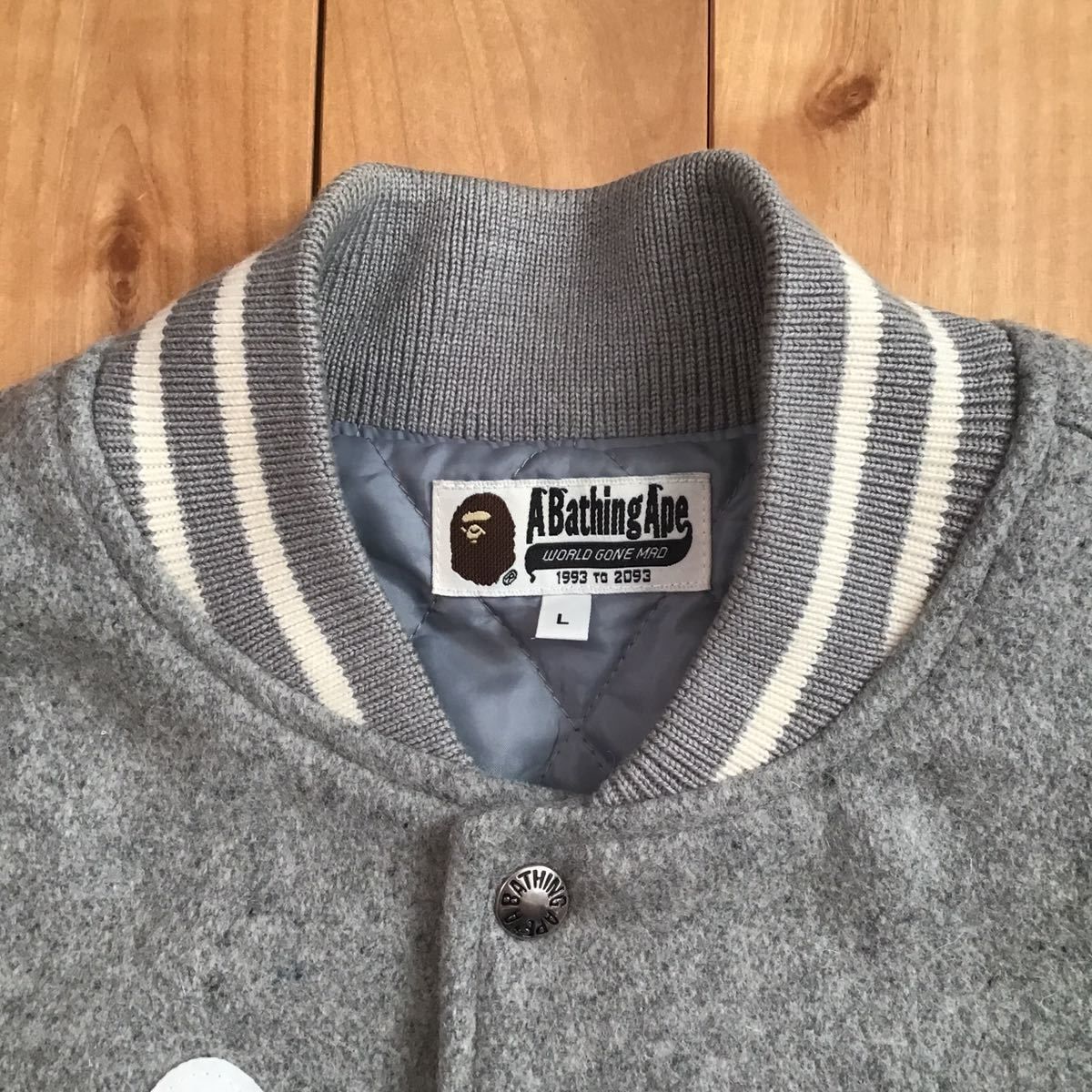 シャーク メルトン スタジャン Lサイズ a bathing ape BAPE shark  