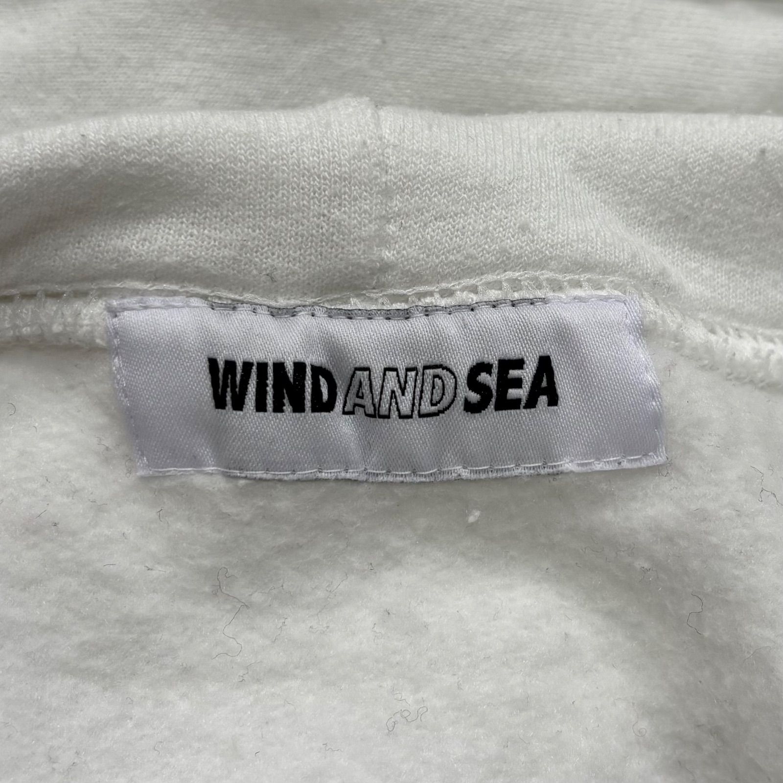 WIND AND SEA ロゴパーカー ゼブラ柄 ホワイト M ウィンダンシー