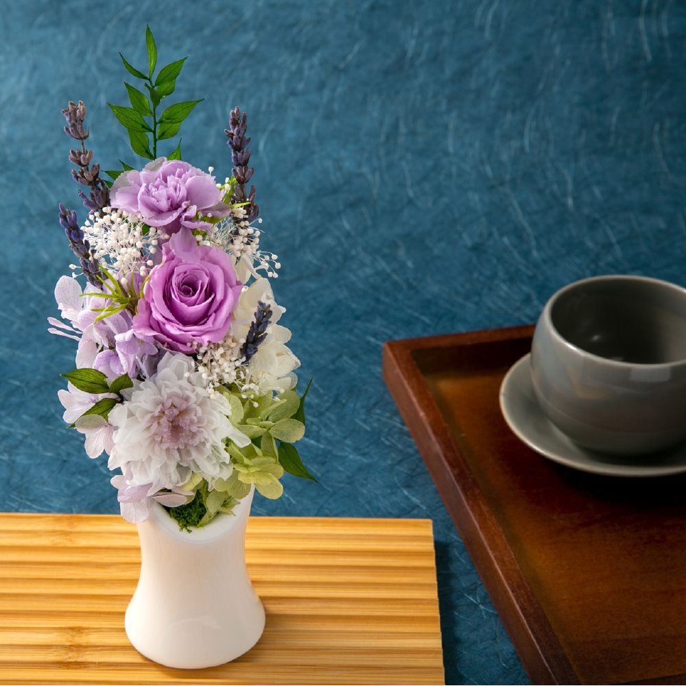 プリザーブドフラワー 仏花 ミニ ケース入り 花 フラワー