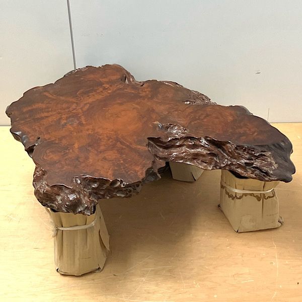 引取 天然木 一枚板 テーブル 天板 無垢材 自然形状 ウレタン仕上げ ローテーブル ●107347
