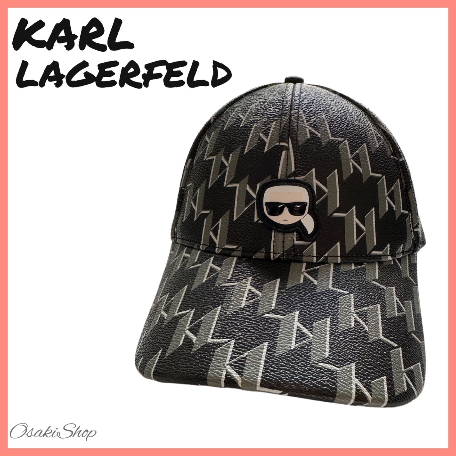 売り切れ必至！ 【新品】【KARL LAGERFELD】【キャップ】モノグラム