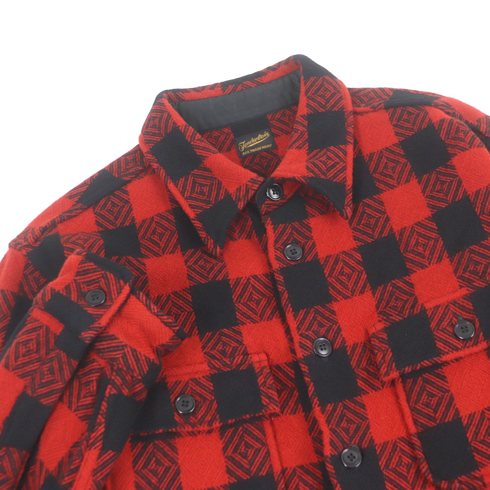 tenderloin チェック　ジャケット　シャツ　コットン tenderloin チェック ジャケット シャツ コットン