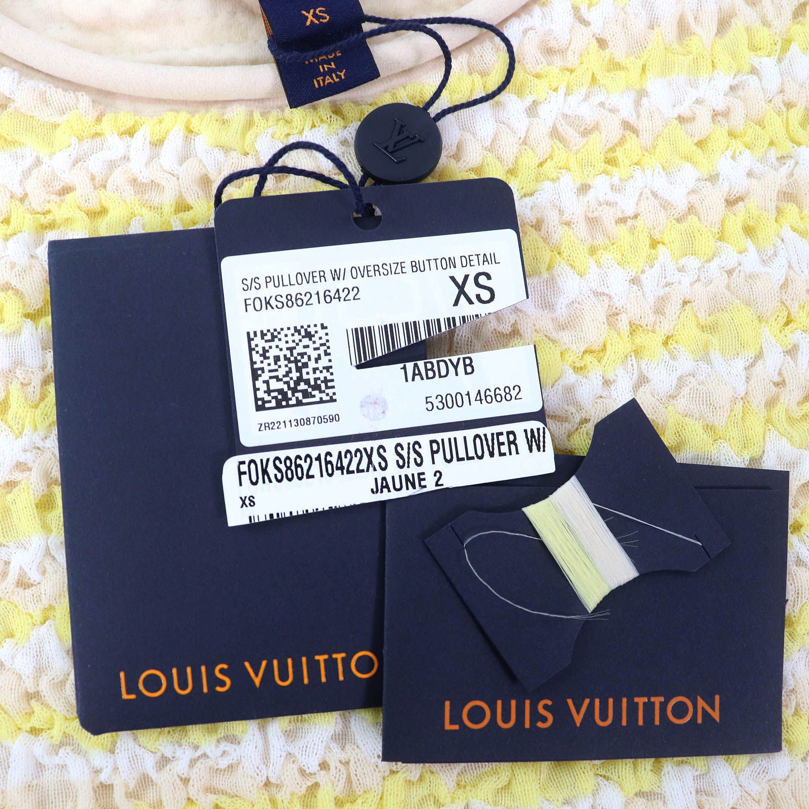 未使用品△LOUIS VUITTON ルイヴィトン 23SS クリンクル 半袖