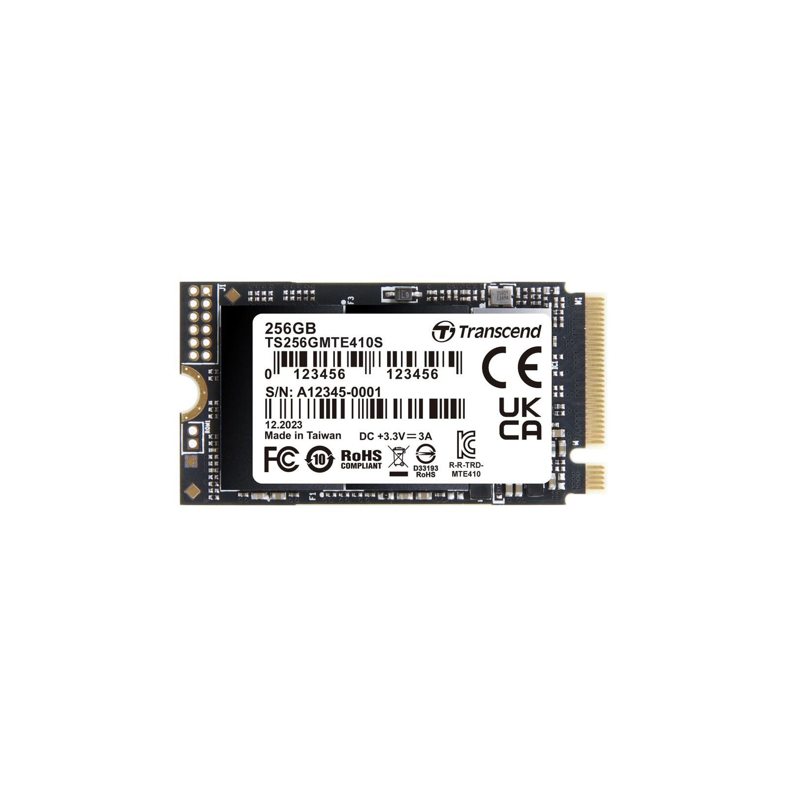 トランセンド M.2 NVMe SSD 256GB 2242 PCIe Gen4×4 最大読込み 3300MB|s 最大書込み 1600MB|s M Key TS256GMTE410S