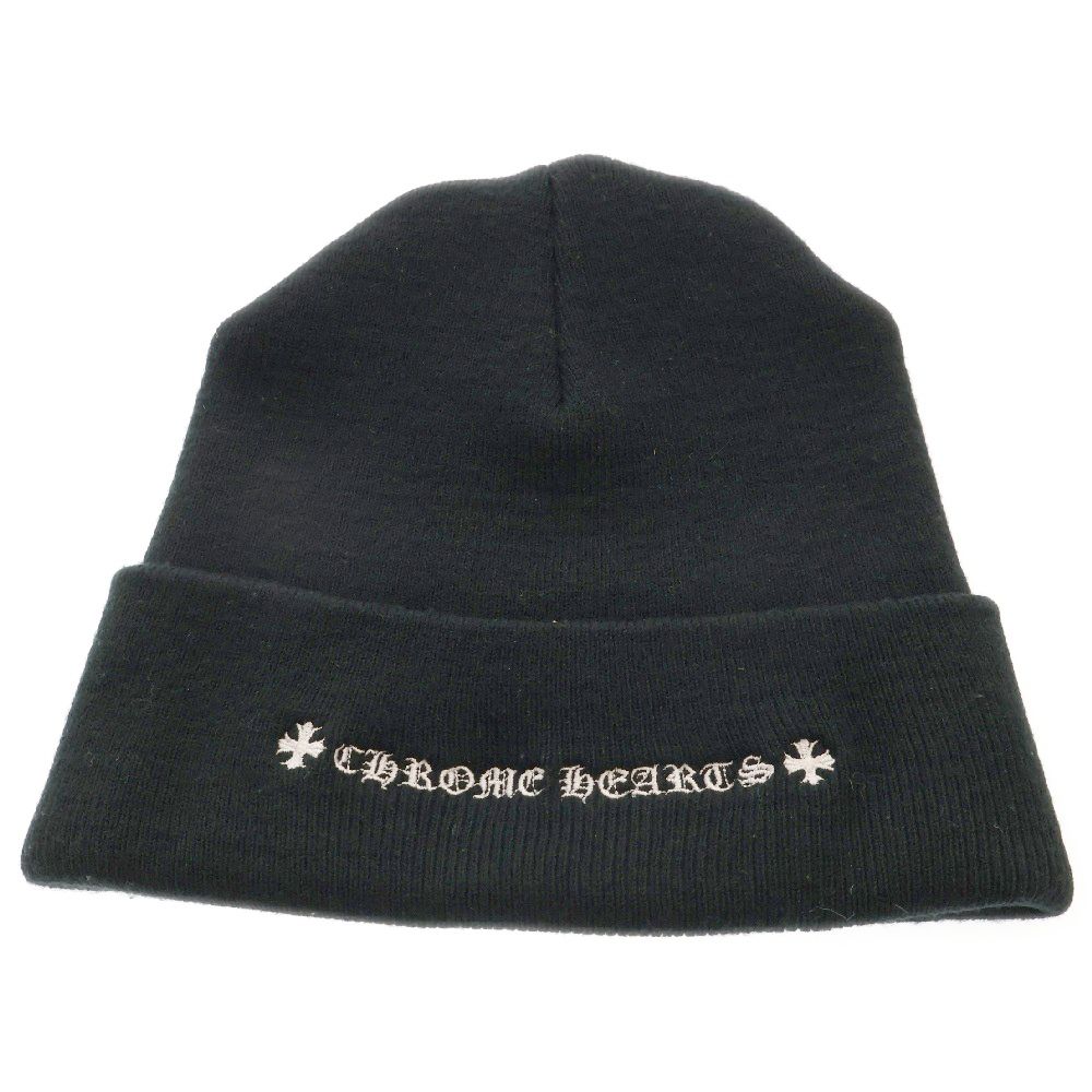 CHROME HEARTS (クロムハーツ) × MATTY BOY Chomper Beanie × マッティボーイ チョンパービーニー ニット帽  ニットキャップ ブラック - メルカリ