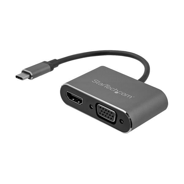 StarTech.com 2in1 USB TypeC-VGA HDMI変換ディスプレイアダプタ 4K 30HzUSB-Cマルチアダプター CDP2HDVGA 1台