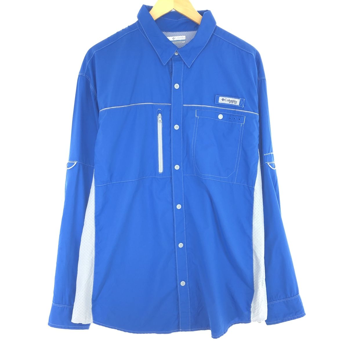 古着 コロンビア Columbia PFG ボタンダウン 長袖 フィッシングシャツ メンズL/eaa445097