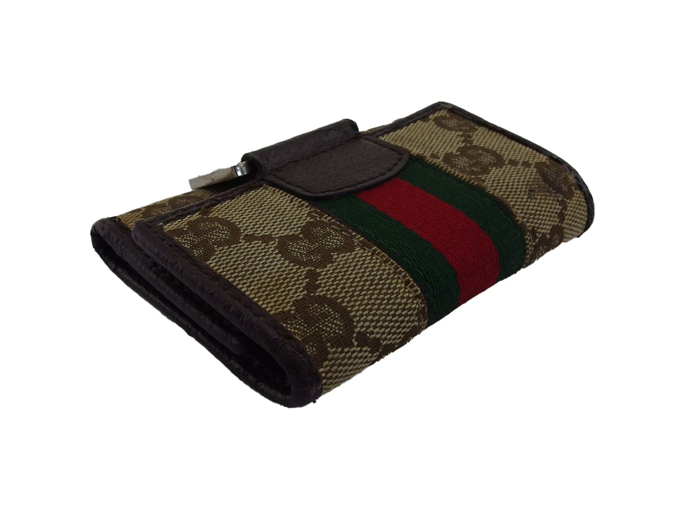 美品 希少モデル グッチ キーケース GG キャンバス シェリー 付属品有 レア グッチ GUCCI キーケース GGキャンバス シェリーライン ベージュ