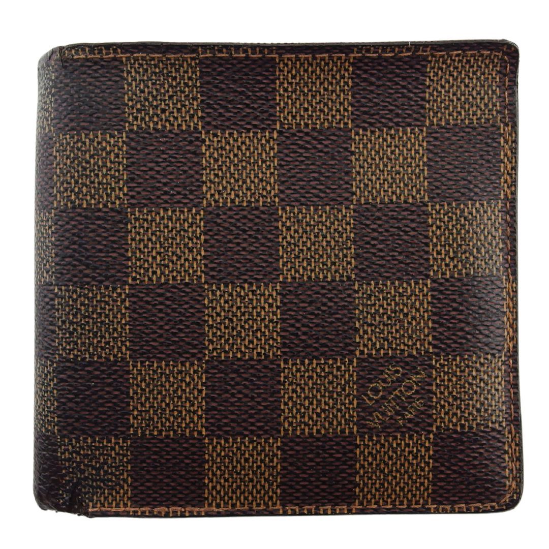 LOUIS VUITTON ポルトモネ ダミエ エベヌ 2つ折り財布 ルイ・ヴィトン LOUIS VUITTON 二つ折り財布 ダミエ ポルト ビエ