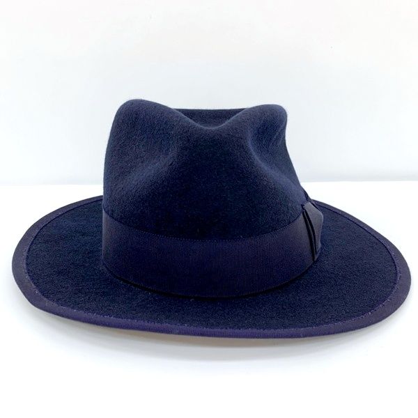 THE H.W.DOG-CO エイチダブリュードッグアンドコー 帽子 フェルトハット 中折れハット 日本製 メンズ サイズ38 ネイビー 服飾 DF16130