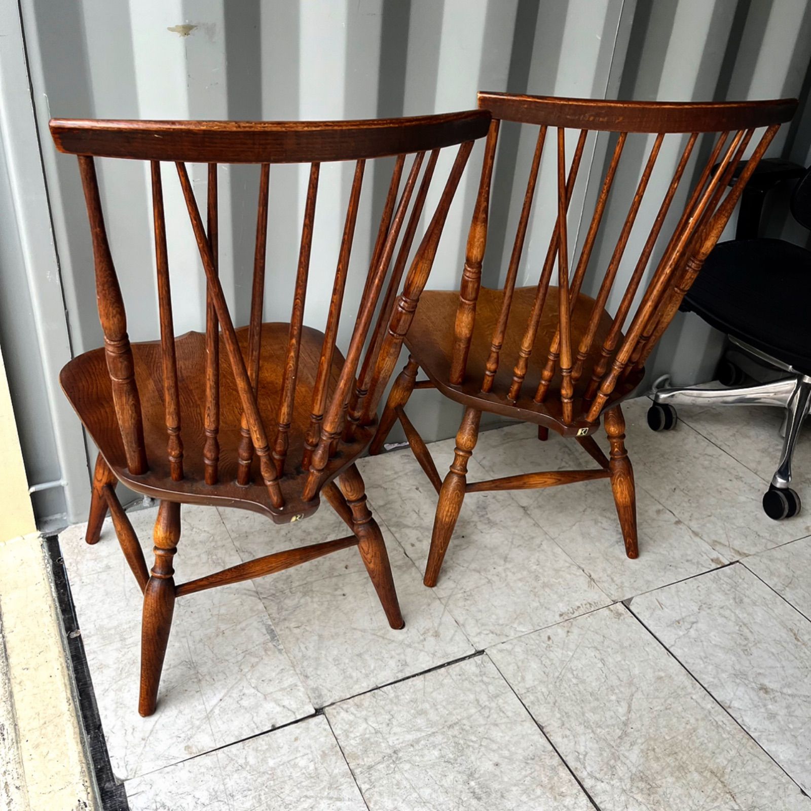 取付無料！飛騨産業 キツツキ 天然木ナラ材おしゃれアンティークウィンザーチェア✨ 取付無料！飛騨産業 キツツキ 天然木ナラ材おしゃれアンティーク