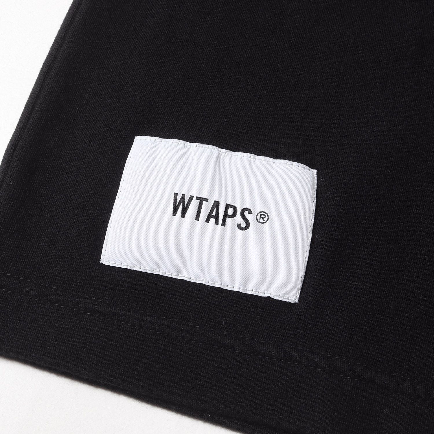 新品同様 WTAPS ダブルタップス Tシャツ サイズ:S 19AW ブランドロゴ ヘビーウェイト クルーネック Tシャツ SIDE EFFECT. DESIGN SS 01 ブラック  トップス カットソー 半袖【メンズ】