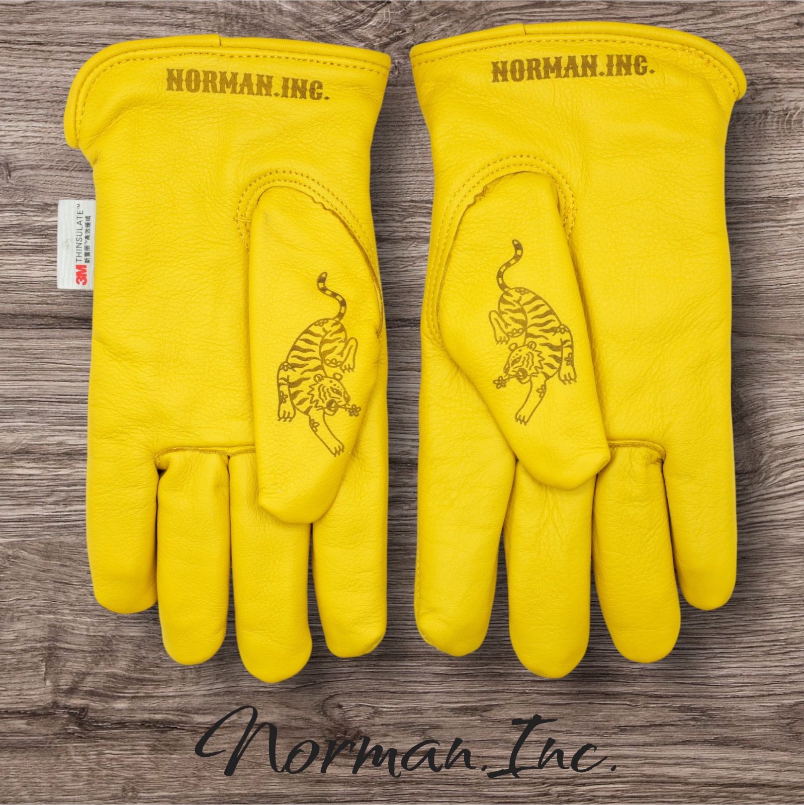 牛革冬用保温綿裏起毛レザー グローブバイク手袋ツーリングLサイズ