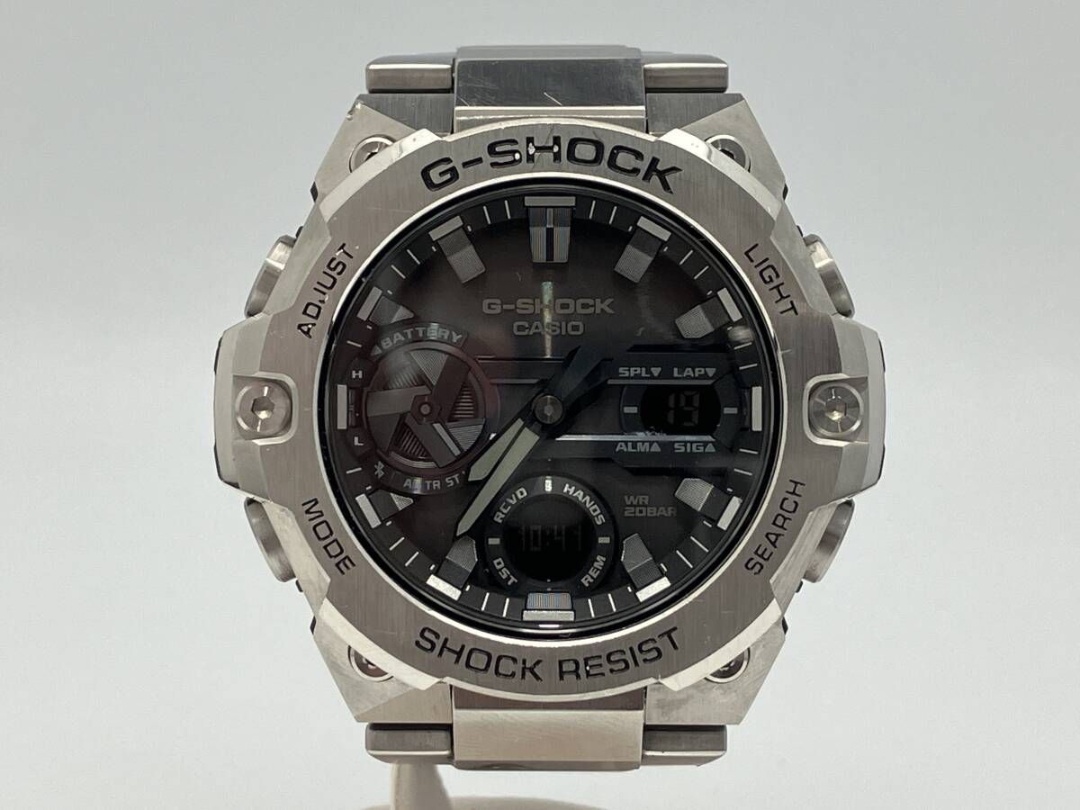 【即決】CASIO G-SHOCK G-STEEL GST-B400D-1AJFソーラー式 定価55000円 ステンレススチール メタルバンド ブラック Bluetooth カシオ