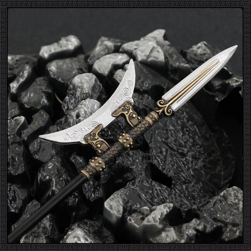 三国 呂布 方天画戟と剣 武器フィギュア 観賞用コレクションモデル