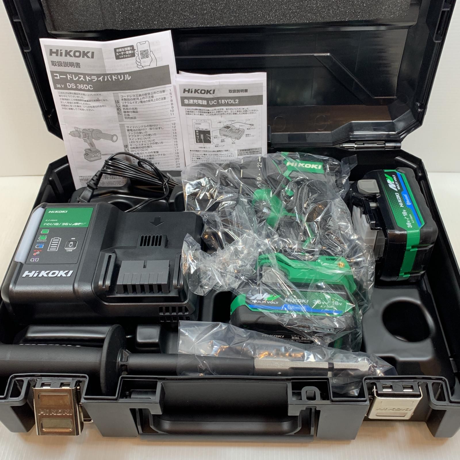 κκHiKOKI ハイコーキ 締め付け工具 ドライバドリル コードレス式 36v J8400099 DS36DC グリーン