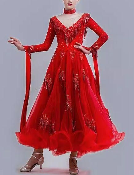 社交ダンスドレス モダンダンス キラキラ ショップ オーダーメイド