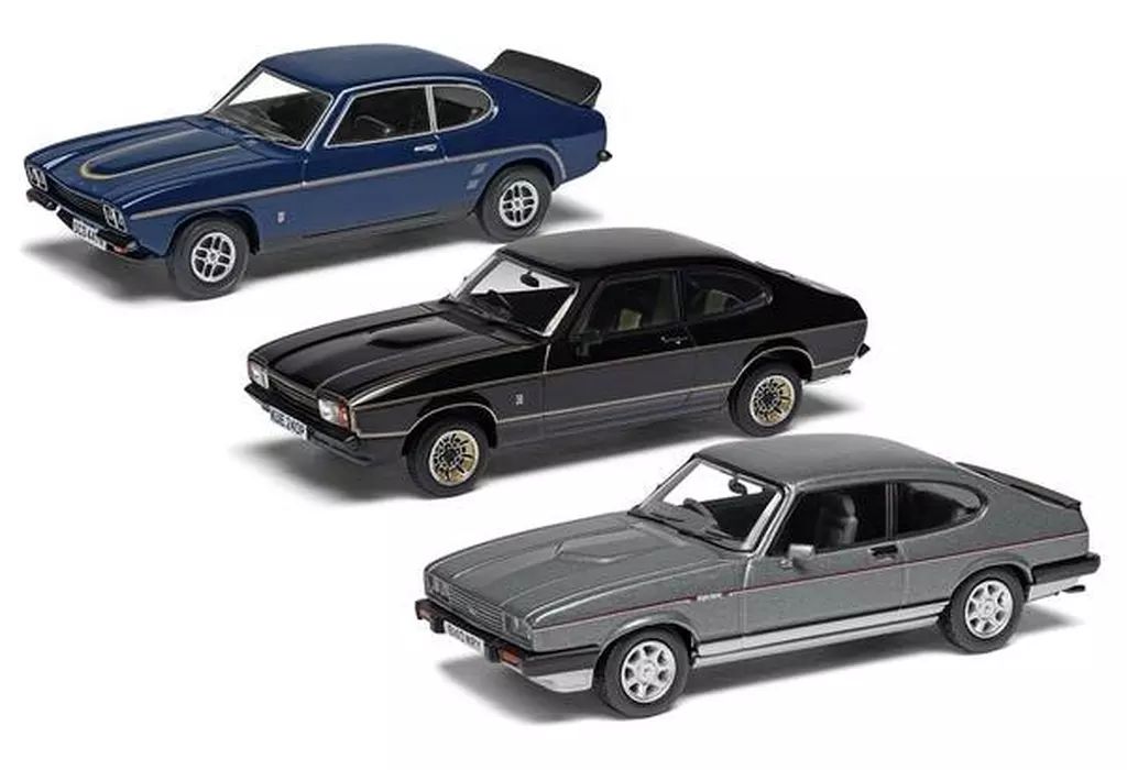 【新品】ミニカー 1/43 フォード カプリ スポーティング トリロジー 3台セット [CGVC01302]