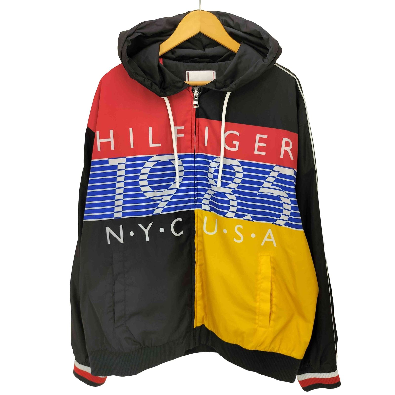  (トミーヒルフィガー) 24SS  Team Hooded Coach Jacket メンズ import：XL 【中古】【ブランド古着バズストア】 トミーヒルフィガー TOMMY HILFIGER 24SS Hilfiger Team Hooded Coach