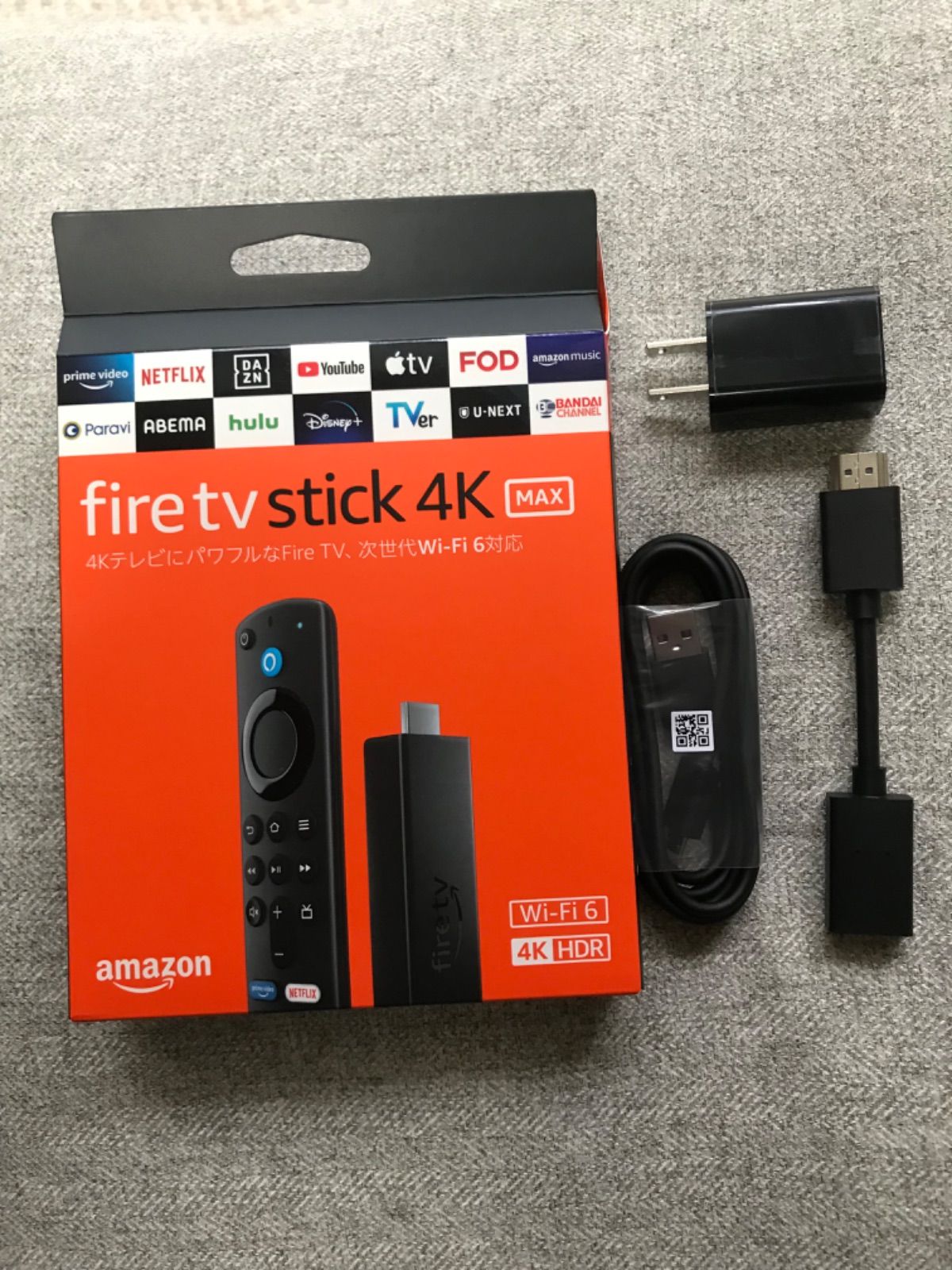 Fire TV Stick Alexa対応リモコン、付属品