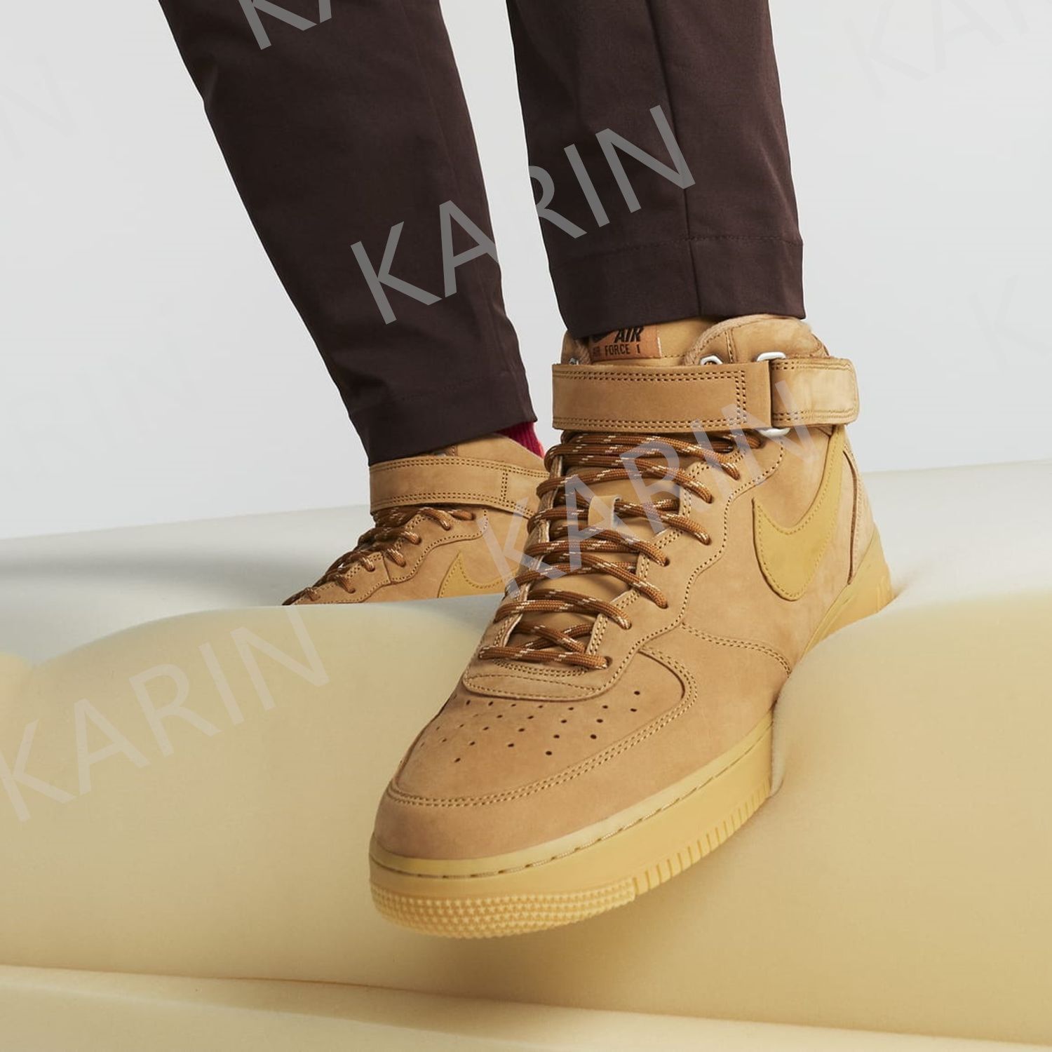 NIKE ナイキ エア フォース 1 ミッド '07 フラックス/ガムライト