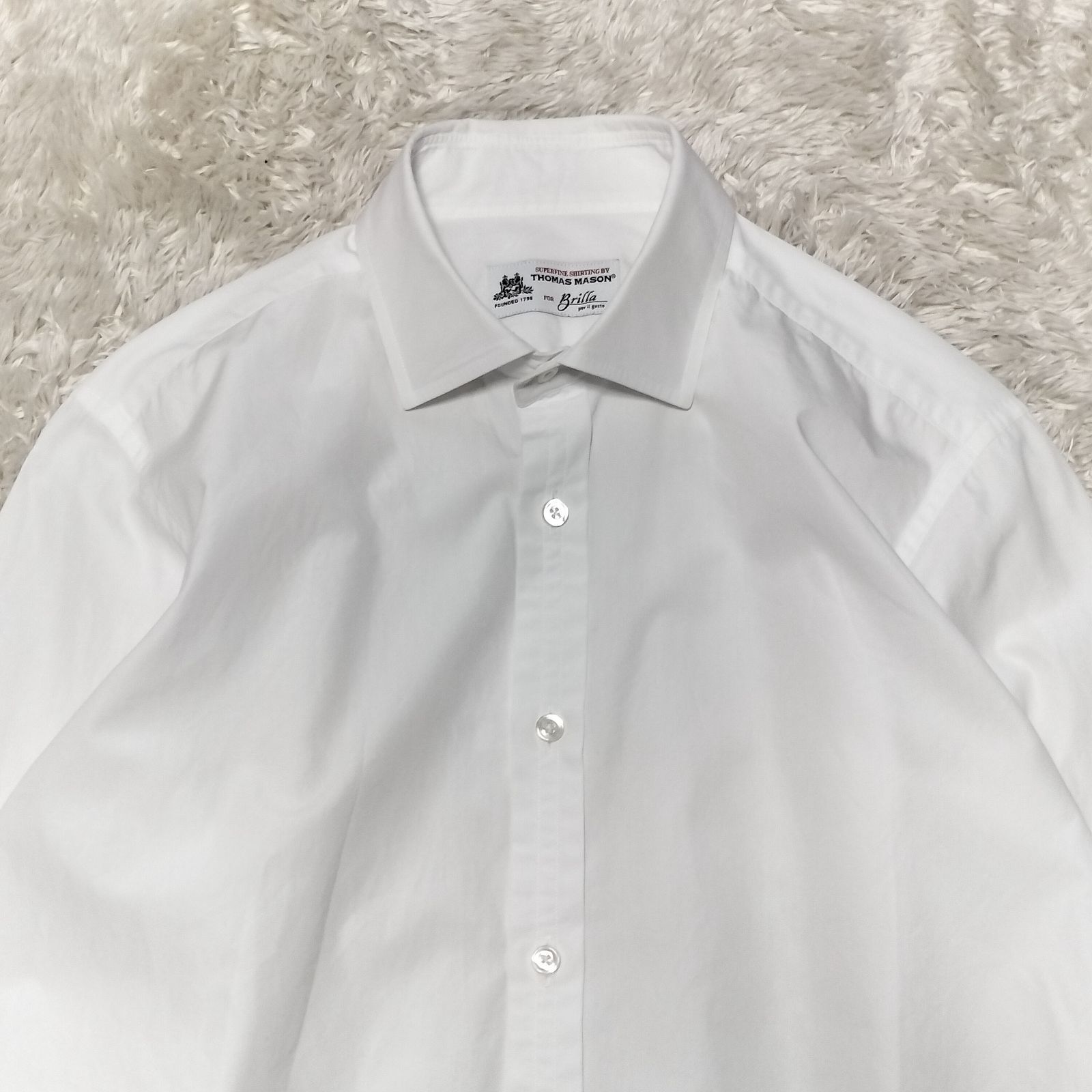 美品】Brilla per il gusto × THOMAS MASON ワイドカラーシャツ