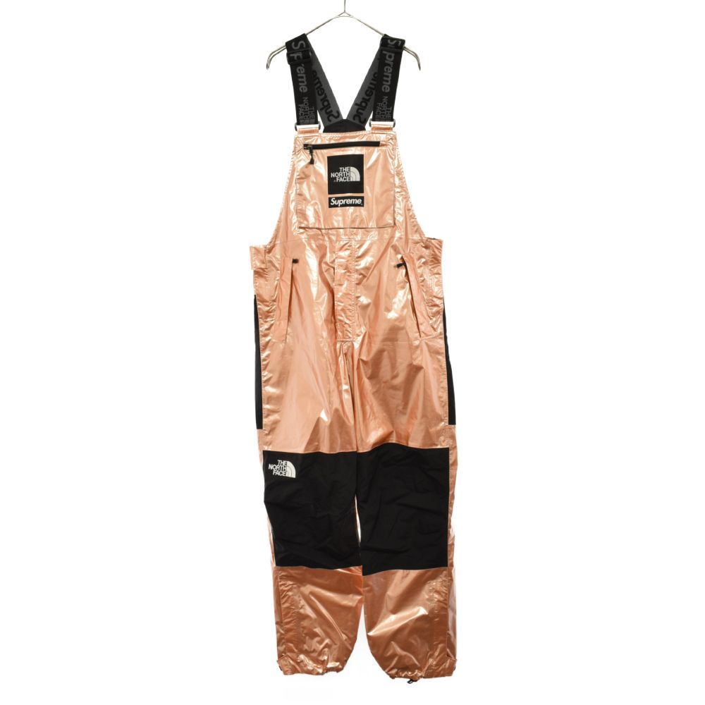 SUPREME (シュプリーム) 18SS x The North Face Metallic Mountain Bib Pants サロペット  オーバーオール ゴールドメタリック ピンク NF0A3LI7 - メルカリ