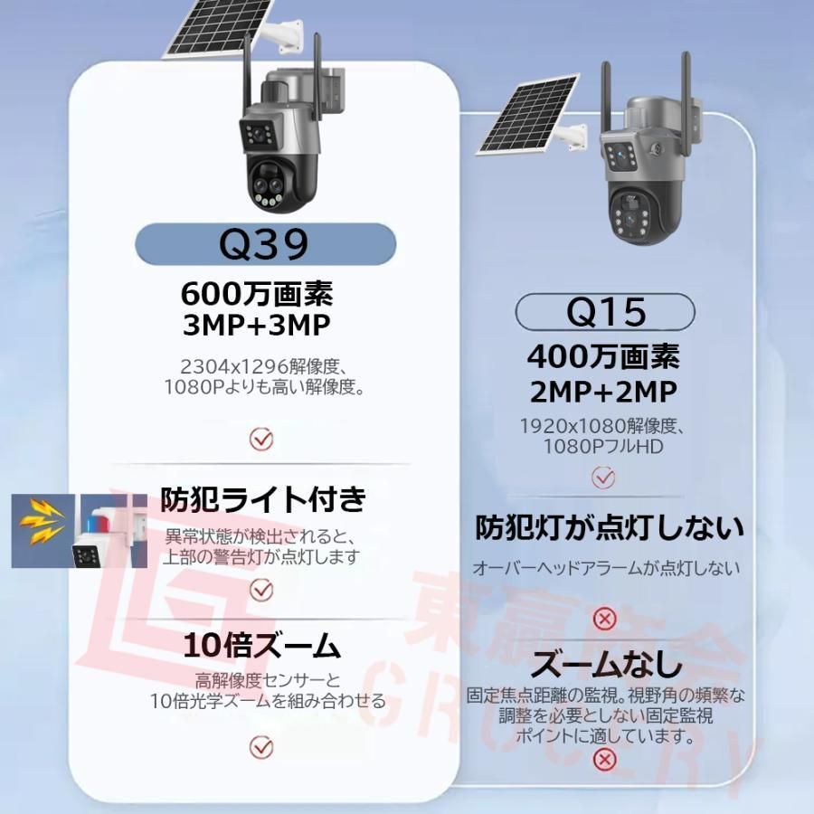 防犯カメラ 屋外 ソーラー 4K 400万高画素 ワイヤレス WiFi 防犯カメラ 屋外 ソーラー 監視カメラ WiFi 家庭用 ワイヤレス