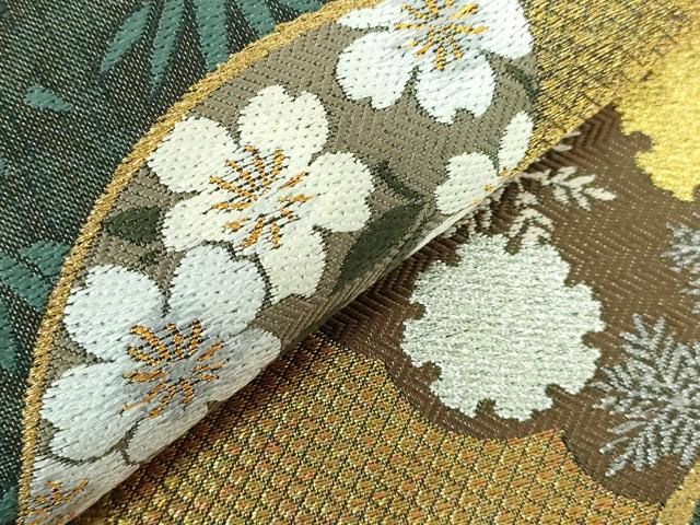 平和屋本店□極上 創業280年 誉田屋源兵衛 六通柄袋帯 唐織 兆寿尽くし  