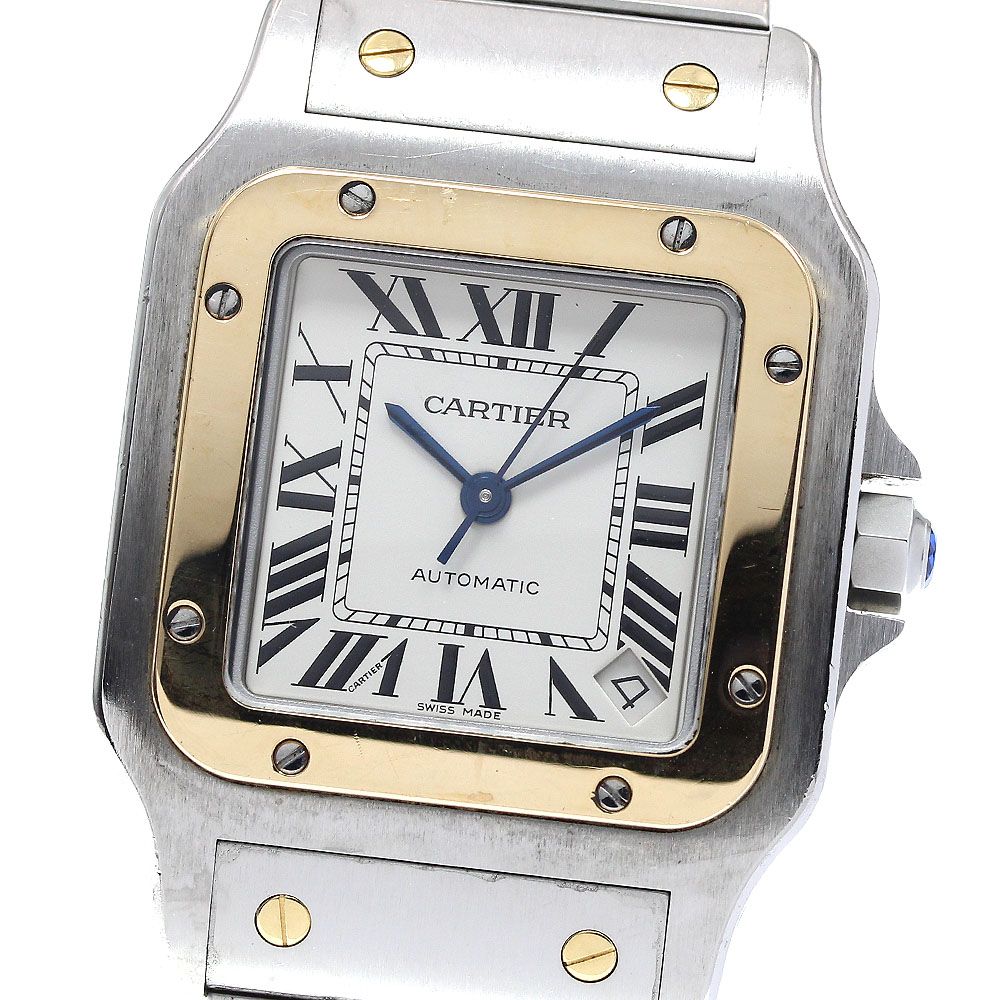 カルティエ CARTIER W20099C4 サントスガルベ XL YGコンビ 自動巻き メンズ保証書付き_835442