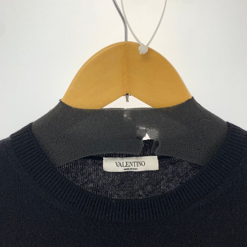 中古品】 VALENTINO PV0KC26H50P VLTNロゴカシミヤ混ニット