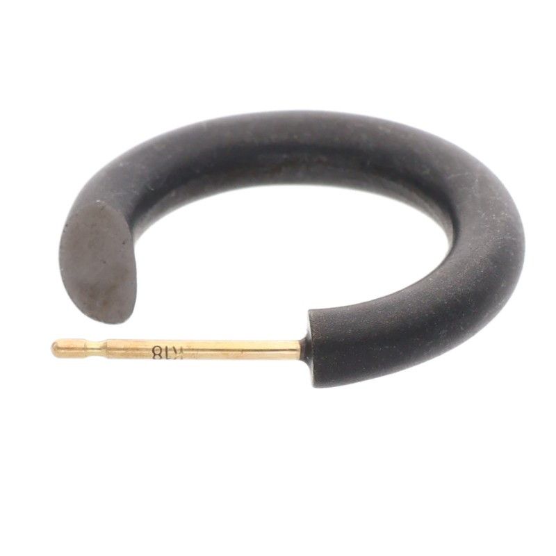 マットコーティングフープピアス メンズ