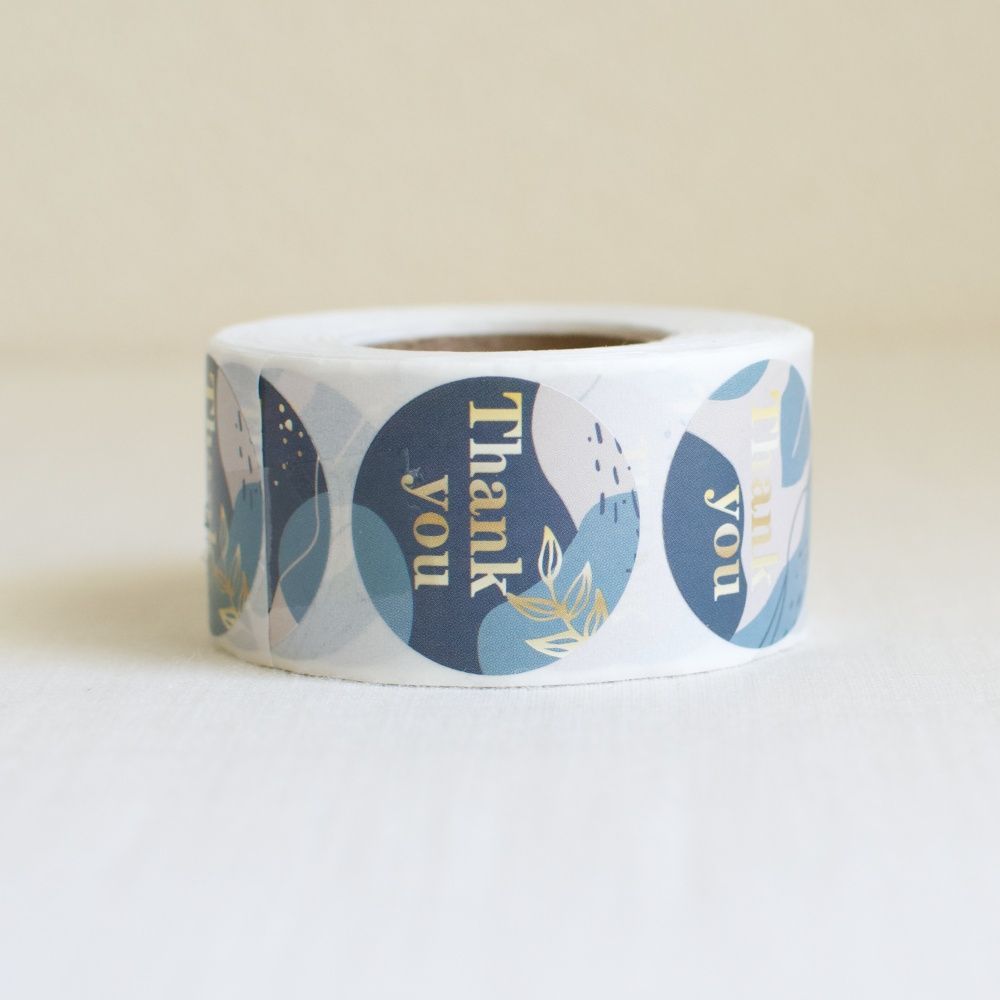 サンキューシール NO16 モダングリーン ギフトシール ロール 500枚