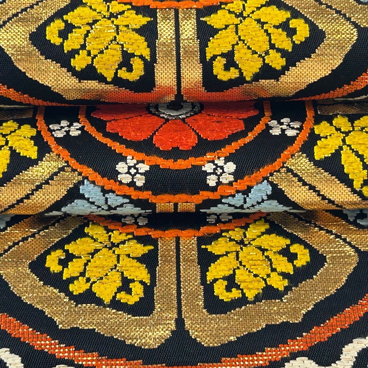 袋帯 逸品 龍村平蔵 落款 奈良蜀江錦 箔 黒 六通 正絹 【中古】 - メルカリ