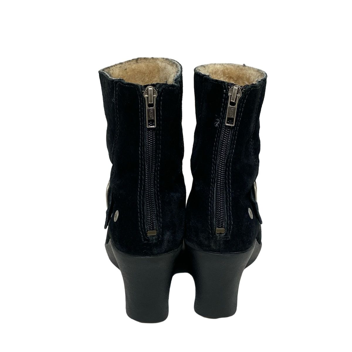 UGG(アグ) ショートブーツ 24 レディース 5593 黒 ウェッジ