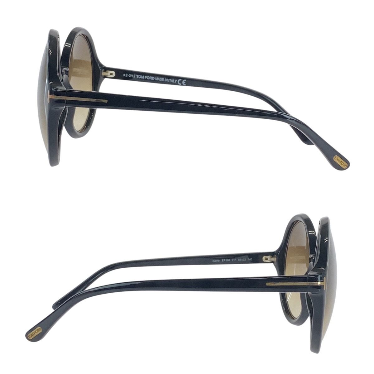 TOM FORD トムフォード ブラック ブラウン ゴールド金具 プラスチック  